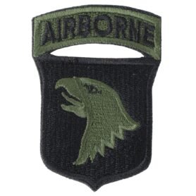 NAVYS nášivka 101st AIRBORNE DIVISION - ČERNÁ