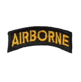 NAVYS nášivka oblouček AIRBORNE ČERNO/ŽLUTÁ