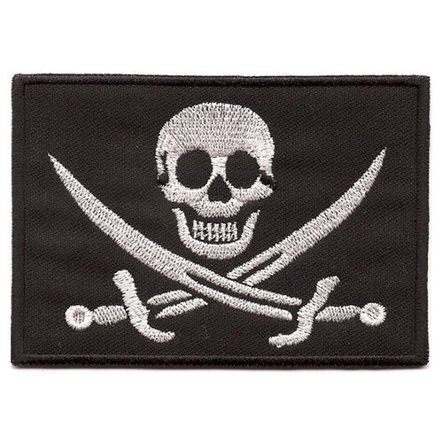 NAVYS nášivka PIRÁT - ČERNÁ