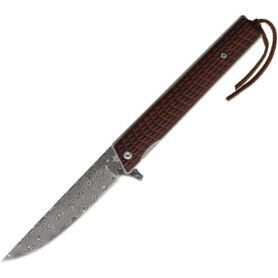 Elk Ridge nůž zavírací DAMASCUS ELK hladké ostří