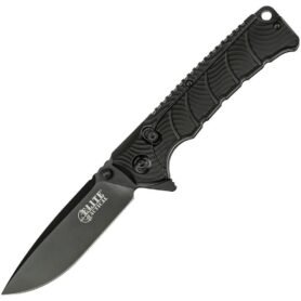 ELITE TACTICAL nůž zavírací BACKDRAFT hladké ostří ČERNÝ