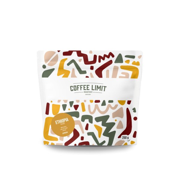 Etiophia Sidamo zrnková káva 250 g