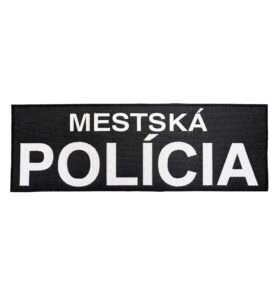 NAVYS nášivka MESTSKÁ POLÍCIA velká velcro ČERNÁ