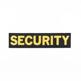 NAVYS nášivka SECURITY velká ČERNÁ se žlutou nití