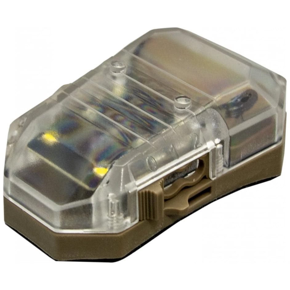 EARMOR světlo poziční F101 STEALTH SURVIVAL IPX8 na helmu COYOTE