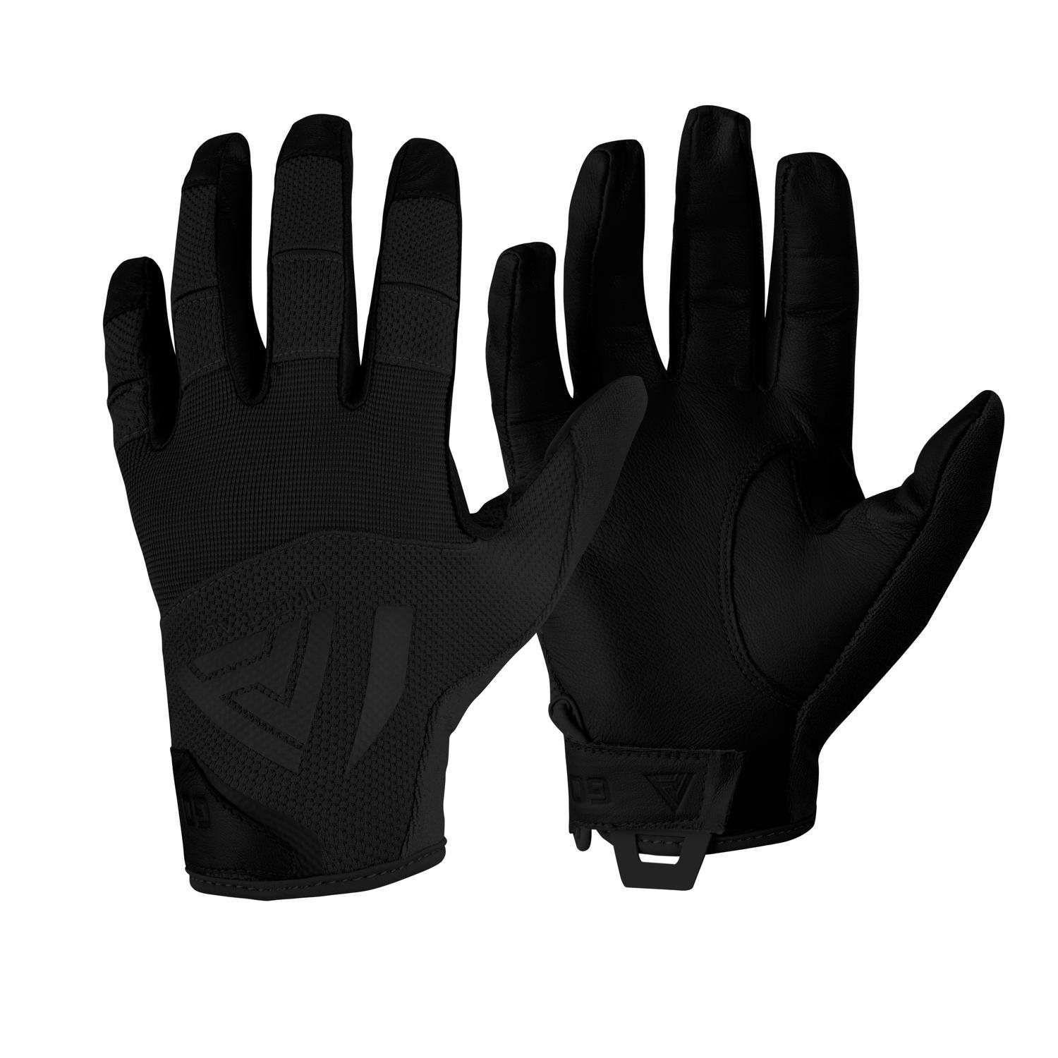 Rukavice HARD GLOVES kožené ČERNÉ vel. XL