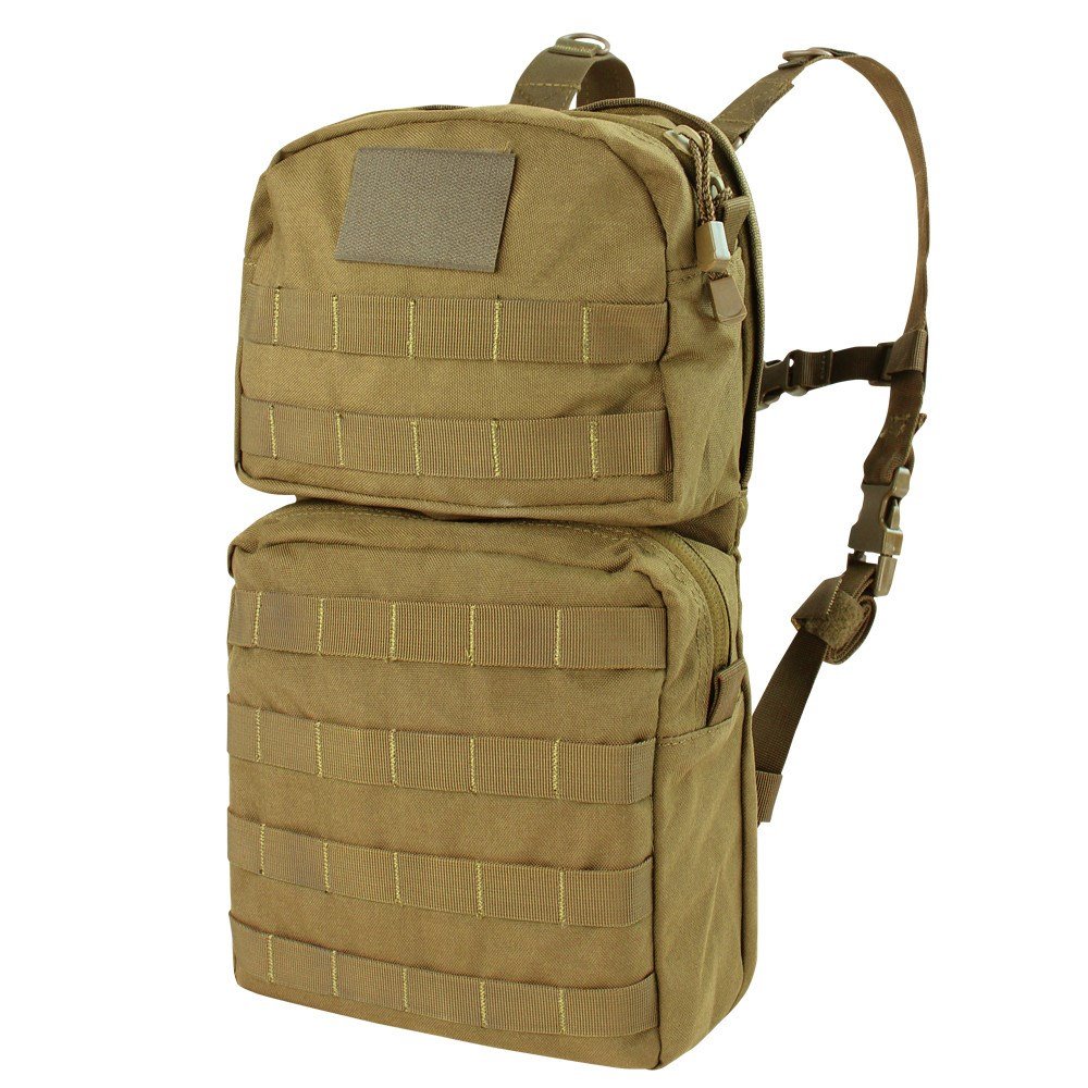 CONDOR OUTDOOR vak na vodu MOLLE II včetně 2,5l vaku COYOTE BROWN