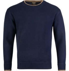 Svetr ASHCOMBE jehněčí vlna MODRÝ vel. XXL