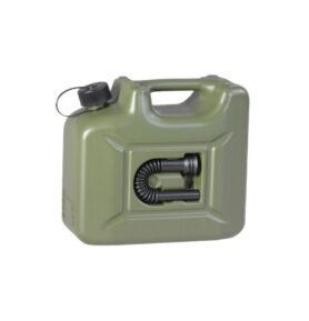 Kanystr palivový plastový s nálevkou 10 litrů ZELENÝ