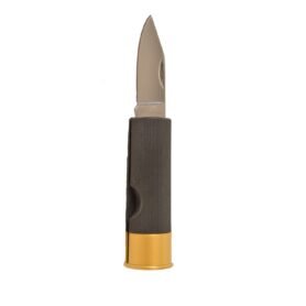 JACK PYKE nůž zavírací 4 cm SHOTGUN ve tvaru brokového náboje ČERNÝ