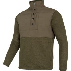 Mikina SNAP NECK fleece ZELENÁ vel. XXL