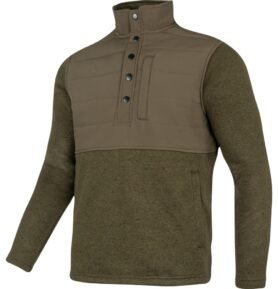 Mikina SNAP NECK fleece ZELENÁ vel. 3XL