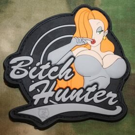 JACKETS TO GO nášivka BITCH HUNTER plast VELCRO tmavá
