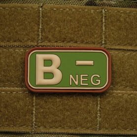JACKETS TO GO nášivka KREV B NEG plast MULTICAM