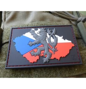 JACKETS TO GO nášivka ČESKÁ REPUBLIKA + LEV plast velcro BAREVNÁ