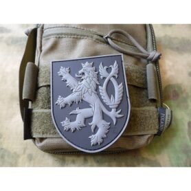 JACKETS TO GO nášivka ČESKÝ LEV plast velcro ČERNÁ