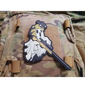 JACKETS TO GO nášivka GHOST SNIPER plast velcro GLOW IN THE DARK