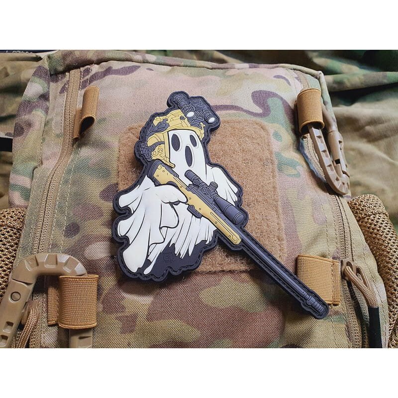 JACKETS TO GO nášivka GHOST SNIPER plast velcro GLOW IN THE DARK