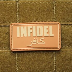 JACKETS TO GO nášivka INFIDEL plast DESERT