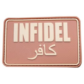 JACKETS TO GO nášivka INFIDEL plast velká DESERT