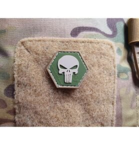 JACKETS TO GO nášivka PUNISHER hexagon velcro plast MULTICAM
