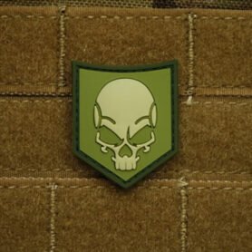 JACKETS TO GO nášivka SOF SKULL plast ZELENÁ