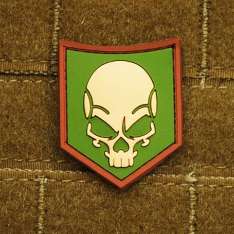 JACKETS TO GO nášivka SOF SKULL plast MULTICAM