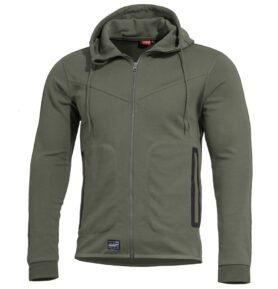 Mikina PENTATHLON 2.0 s kapucí ZELENÁ vel. 3XL