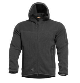 Mikina FLEECE s kapucí FALCON PRO POLARTEC® ČERNÁ vel. S