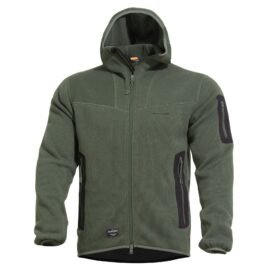 Mikina FLEECE s kapucí FALCON PRO POLARTEC® ZELENÁ vel. L