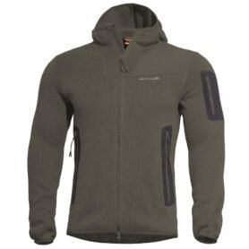 Mikina FLEECE s kapucí FALCON PRO POLARTEC® ZELENÁ RAL 7013 vel. L