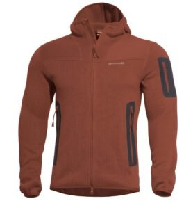 Mikina FLEECE s kapucí FALCON PRO POLARTEC® MAROON RED vel. L