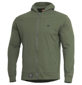 Mikina AGIS s kapucí ZELENÁ vel. M