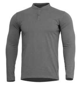 Triko ROMEO HENLEY 2.0 dlouhý rukáv ŠEDÉ - WOLF GREY vel. XXL