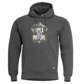 Mikina PHAETON APEX OF NATURE s kapucí ŠEDÁ vel. M