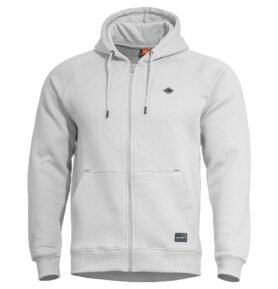 Mikina PHAETON se zipem a kapucí BÍLÁ vel. S