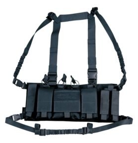 KOMBAT vesta taktická TROJAN CHEST RIG ČERNÁ