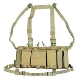 KOMBAT vesta taktická TROJAN CHEST RIG COYOTE