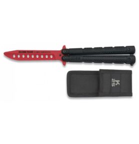 Nůž motýlek cvičný K25 ČERVENÝ