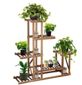 Kaskádový stojan na květiny 95 cm, hnědý SPRINGOS PLANT 11