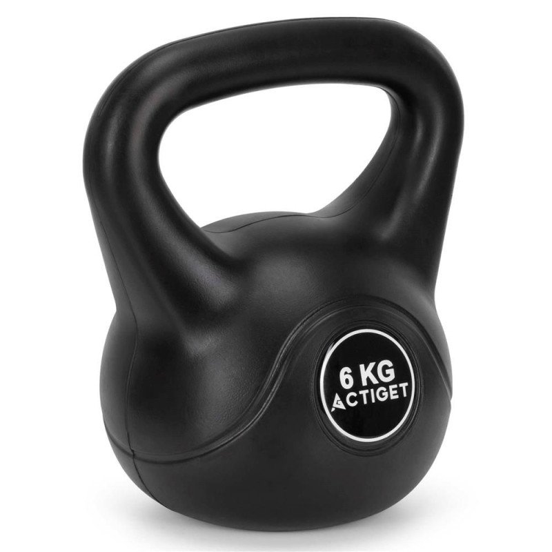 ACTIGET ACT0081 Kettlebell černý 6 kg