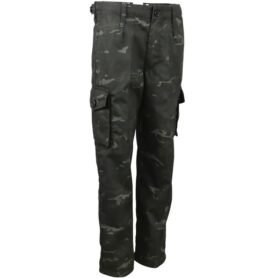 Kalhoty dětské maskování BTP BLACK vel. 9-10