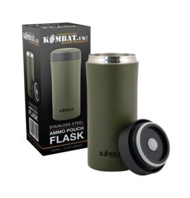 KOMBAT láhev MILITARY izolovaná NEREZ 330ml ZELENÁ