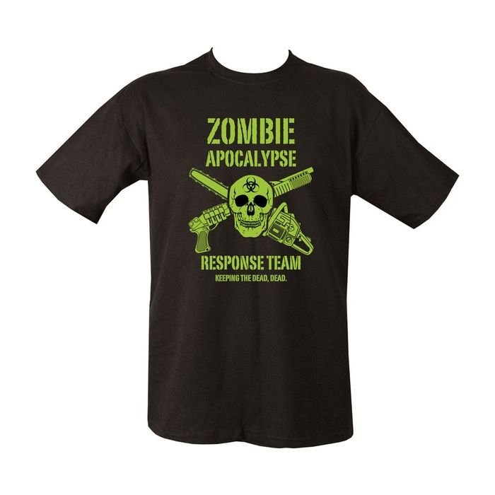 Triko ZOMBIE APOKALYPSE potisk ČERNÉ vel. XL