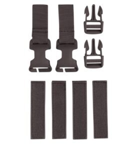 KOMBAT sada Buckle-Tek CONVERSION KIT přezky a popruhy ČERNÁ