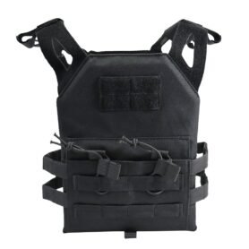 KOMBAT vesta dětská taktická PLATE CARRIER ČERNÁ