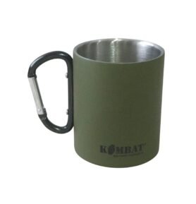 KOMBAT hrnek CARABINER dvoustěnný ZELENÝ