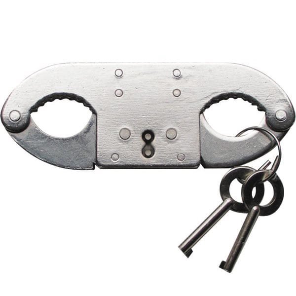 KOMBAT pouta na palce DOUBLE LOCK nerezová