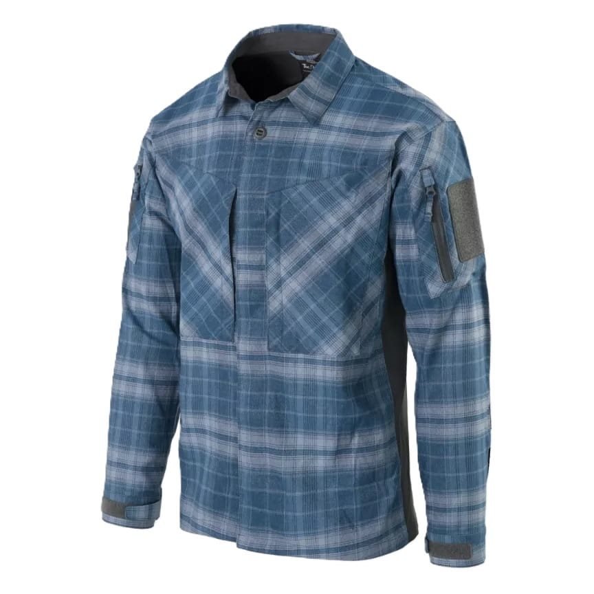 Košile MBDU WESTERN BLUE PLAID vel. L