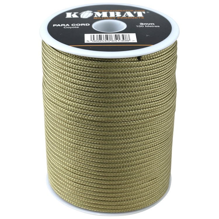 KOMBAT šňůra PARA CORD ø 3 mm / 100 m COYOTE